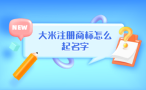 大米注冊商標(biāo)怎么起名字