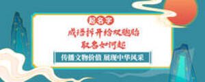 成語(yǔ)拆開(kāi)給雙胞胎取名如何起