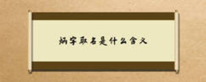 炳字取名是什么含義