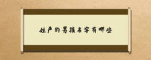 姓嚴的男孩名字有哪些