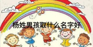 楊姓男孩取什么名字好