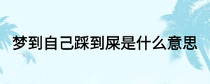 夢(mèng)到自己踩到屎是什么意思