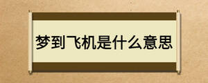夢(mèng)到飛機(jī)是什么意思