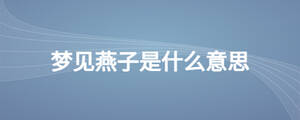 夢見燕子是什么意思