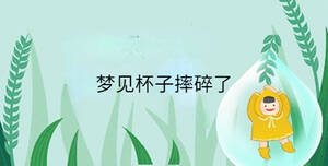夢(mèng)見(jiàn)杯子摔碎了