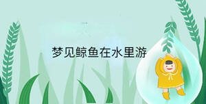 夢見鯨魚在水里游